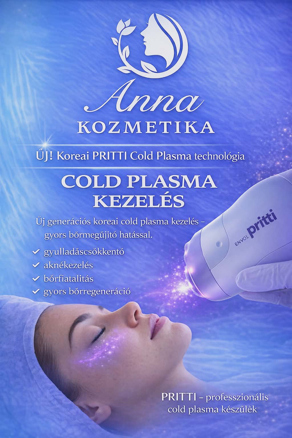 Cold Plasma aknekezelés Anna Kozmetika Esztergom